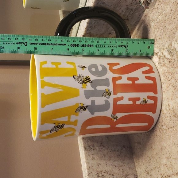 GIANT CRACKER BARREL SAVE THE BEES Planter Mug - Picture 3 of 10